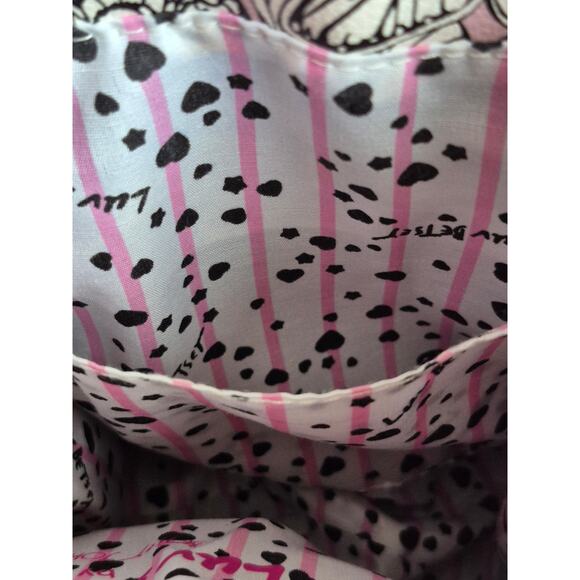 Luv Betsey by Betsey Johnson Pink & Black Butterfly Mini Backpack Gold Accents - Picture 10 of 11